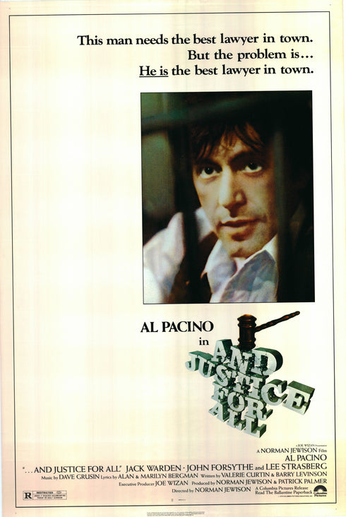 and justice for all 1979 rolled one sheet